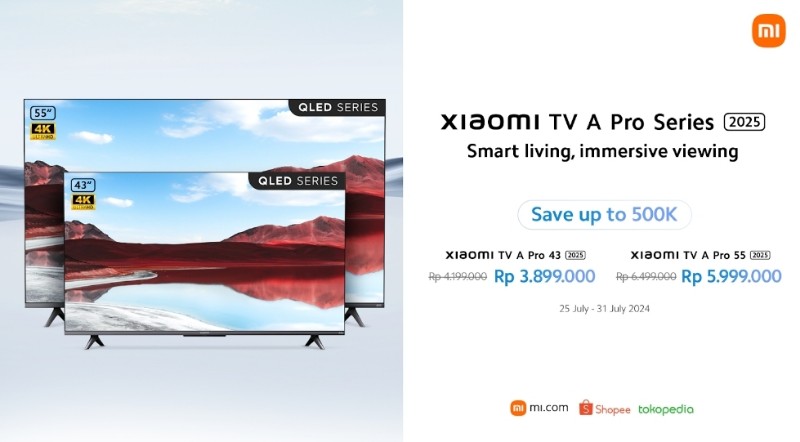 Nikmati Hiburan Lebih Seru di Rumah dengan Xiaomi TV A Pro 2025 Series